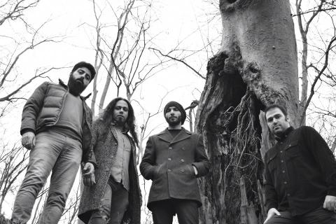 Carnivalesque band members outdoors